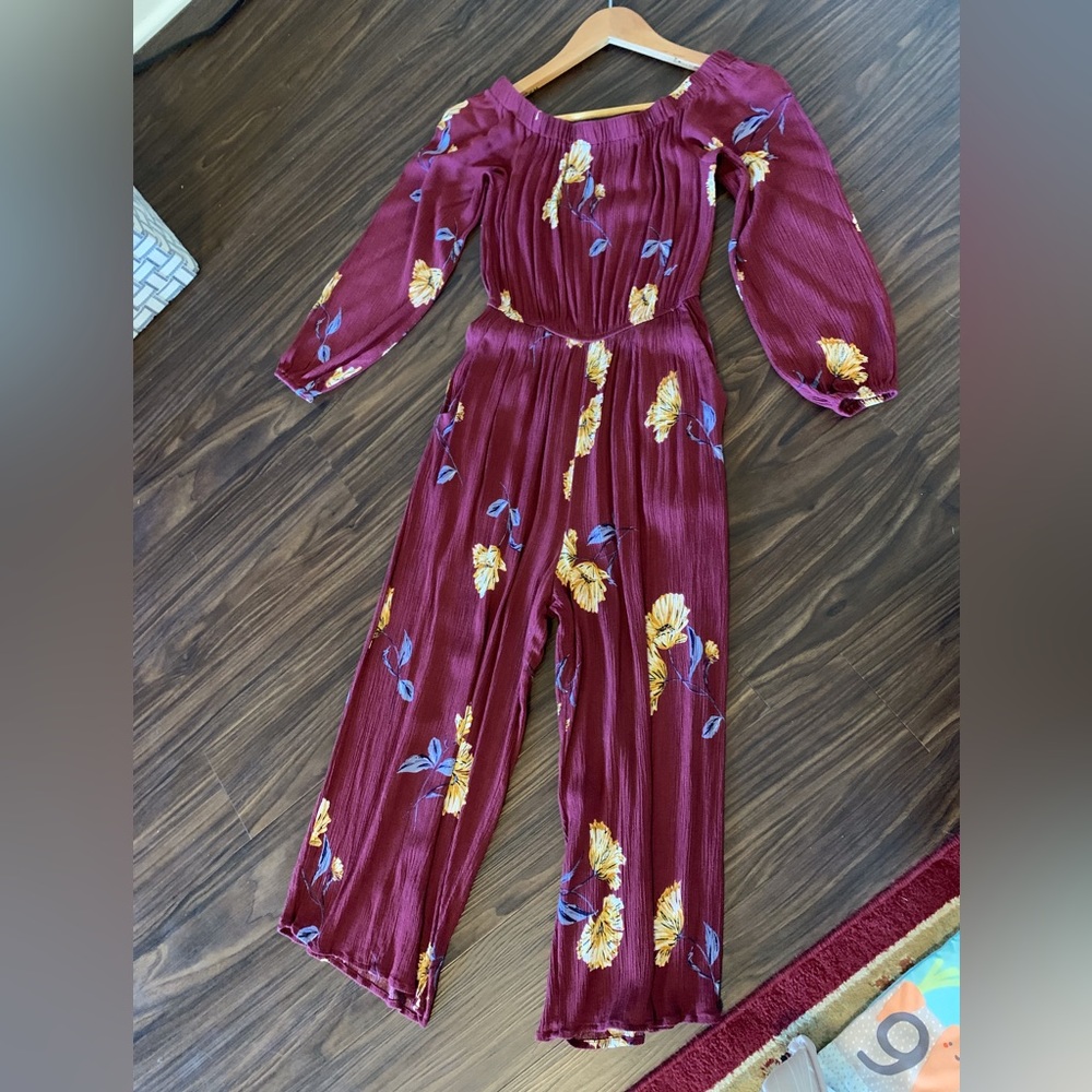 Nordstrom floral jumpsuit w/ pockets